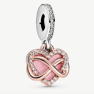 Pandora Sparkling Infinity Heart Dangle Charm